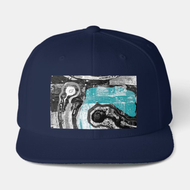 Surface Current – Abstract Flow & Structure Custom Visor (Front)