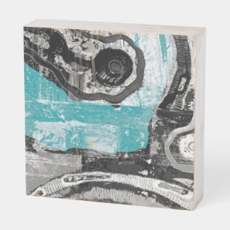 Surface Current – Abstract Flow & Structure Wood B Wooden Box Sign