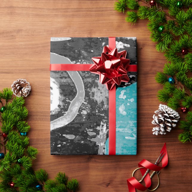 Surface Current – Abstract Flow & Structure Wrappi Wrapping Paper (Holiday Gift)