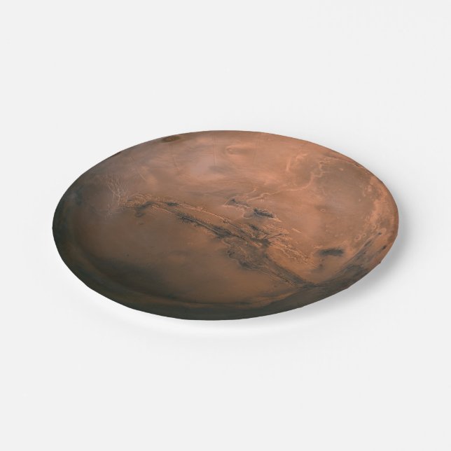 Surface of Mars (The Red Planet) Paper Plates (Angled)