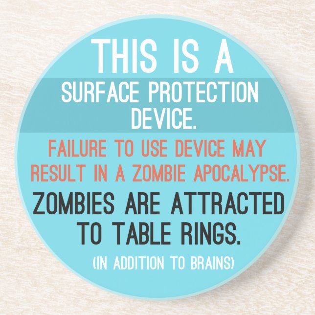 'Surface Protection Device' Coaster (Front)