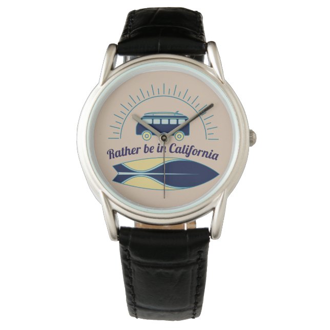 Surfboard and Camper California Watch (Front)