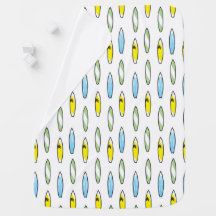 Surfboard baby blanket