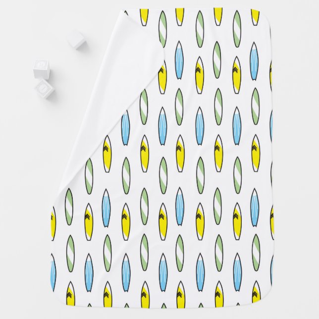 Surfboard baby blanket (In Situ)