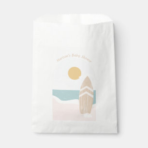 Surfboard Beach Baby Shower Favor Bag