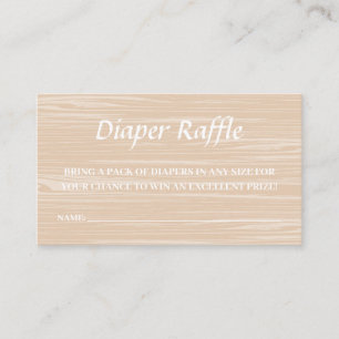 Surfboard Beach Diaper Raffle Game Enclosure Card