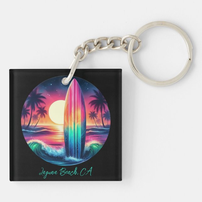 Surfboard Escape- Keychain (Back)