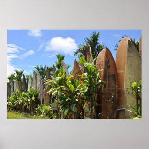 Surfboard Fence Maui, HI Poster