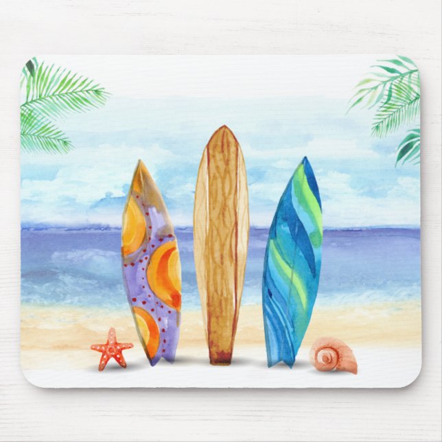 Surfboard Mouse Pad (Front)