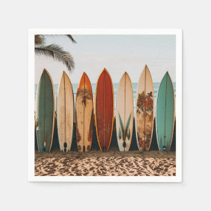 Surfboard Paper Napkins 