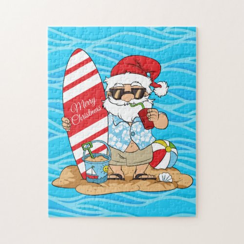 Surfboard Santa Puzzle