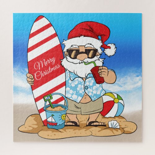 Surfboard Santa Puzzle