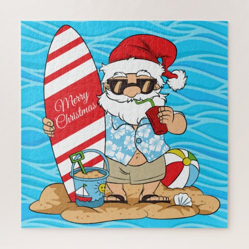 Surfboard Santa Puzzle