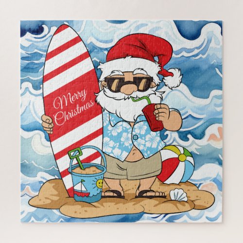 Surfboard Santa Puzzle