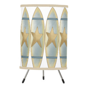 Surfboard tripod desk lamp