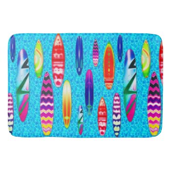 Surfboards 1 Bath Mats by Ronspassionfordesign at Zazzle