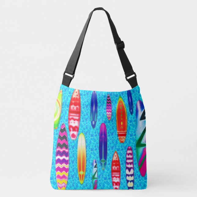 Surfboards 1 crossbody bag (Front)