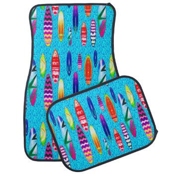 Surfboards 1 Floor Mats by Ronspassionfordesign at Zazzle