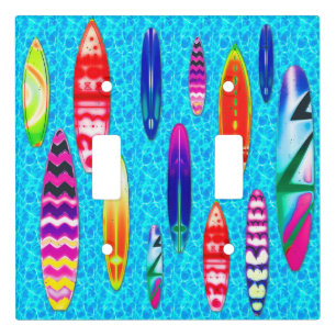 Surfboards 1 Light Switch Cover
