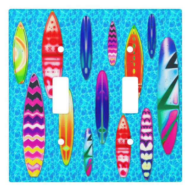 Surfboards 1 Light Switch Cover (Front)