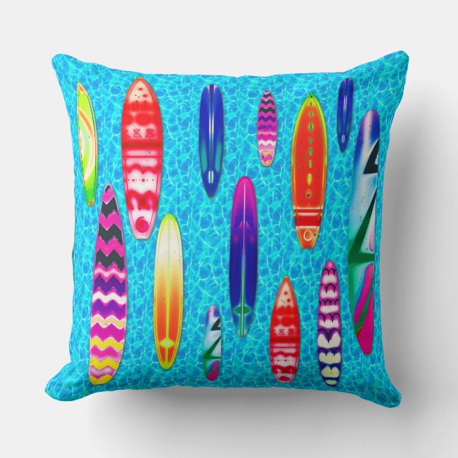 Surfboards 1 Pillow (Front)