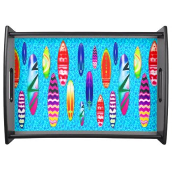 Surfboards 1 Serving Tray by Ronspassionfordesign at Zazzle