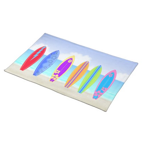 Surfboards Beach Placemat