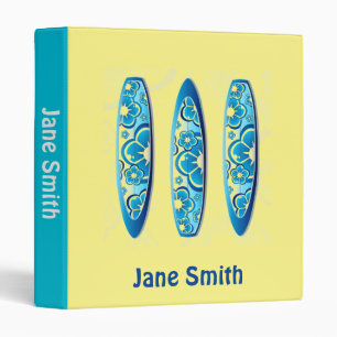 Surfboards beach Summer art student folder