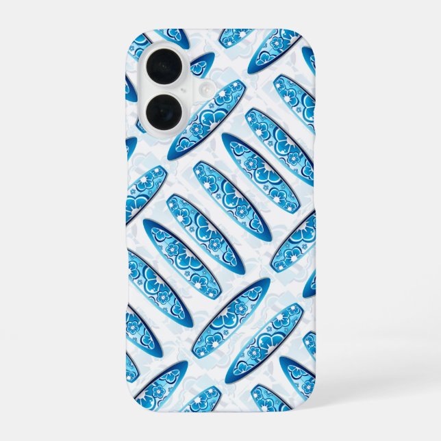 Surfboards Blue Pattern Iphone Case (Back)