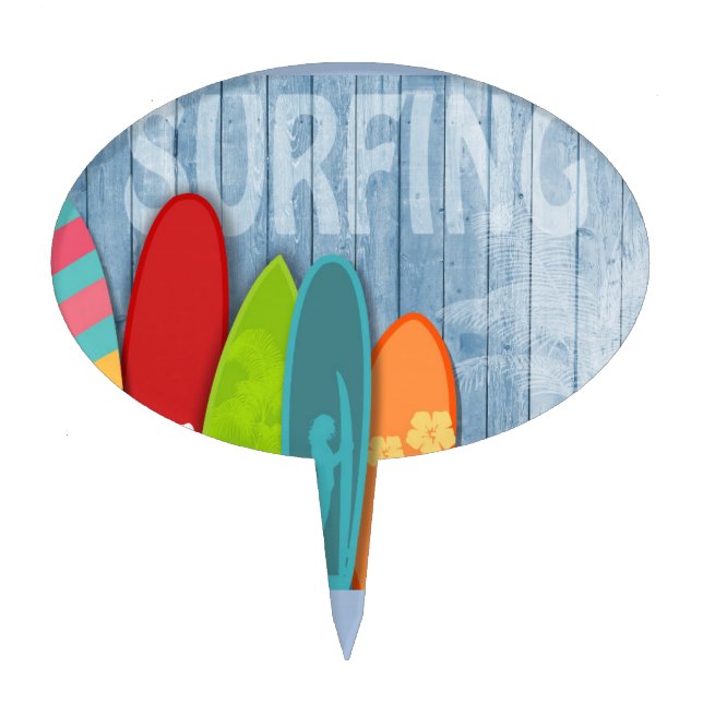 Surfboards Cake Topper (Front)