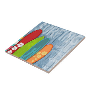 Surfboards Ceramic Tile