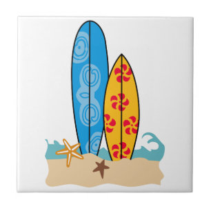 Surfboards Ceramic Tile