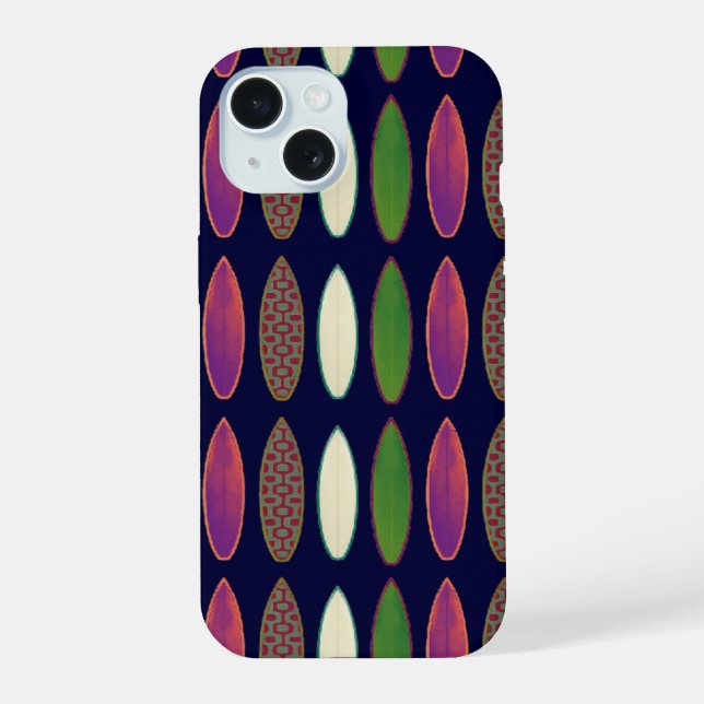 surfboards cool patterning iphone case (Back)