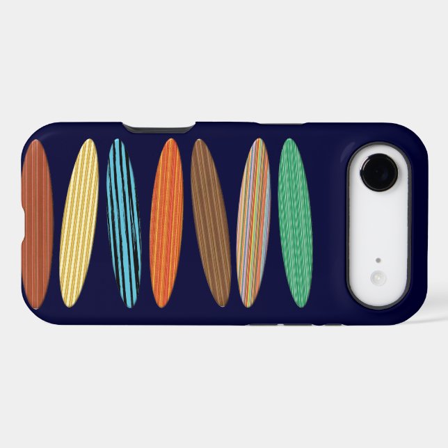 Surfboards Iphone Case (Back Horizontal)
