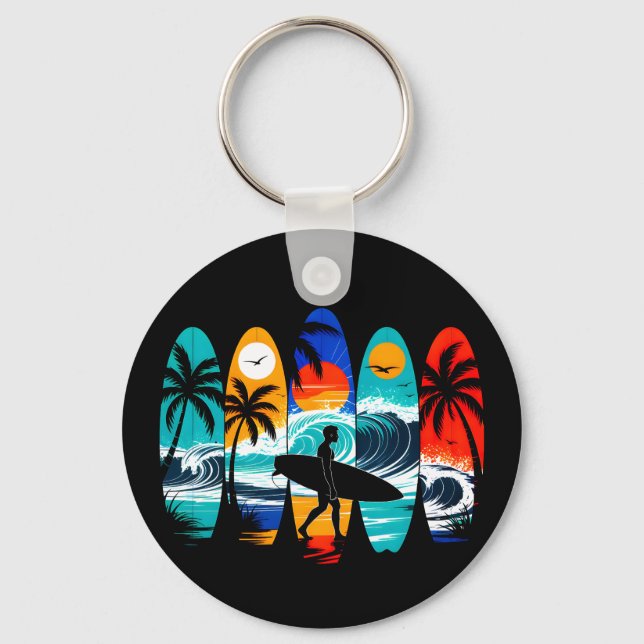 Surfboards Keychain (Front)