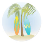 Surfboards No.1 Classic Round Sticker