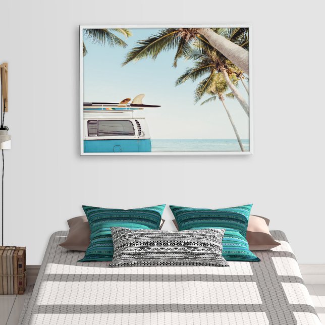 Surfboards on Retro Van Coastal Wall Art Poster (Creator Uploaded)
