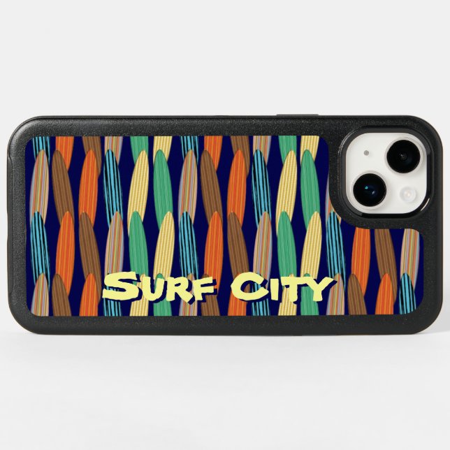 Surfboards Otterbox iPhone Case (Back Horizontal)