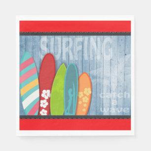 Surfboards Paper Napkin