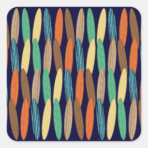 Surfboards Square Sticker