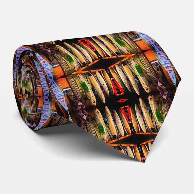 Surfboards Surfer Tie (Rolled)