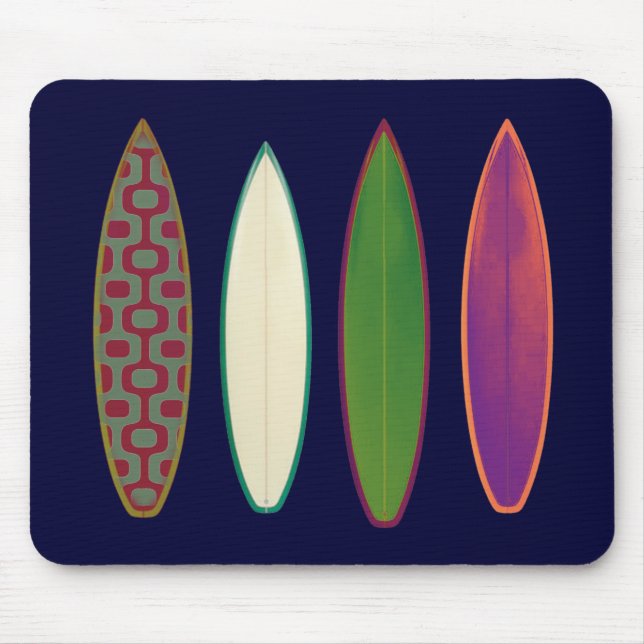 surfboards / surfing style mouse pad (Front)