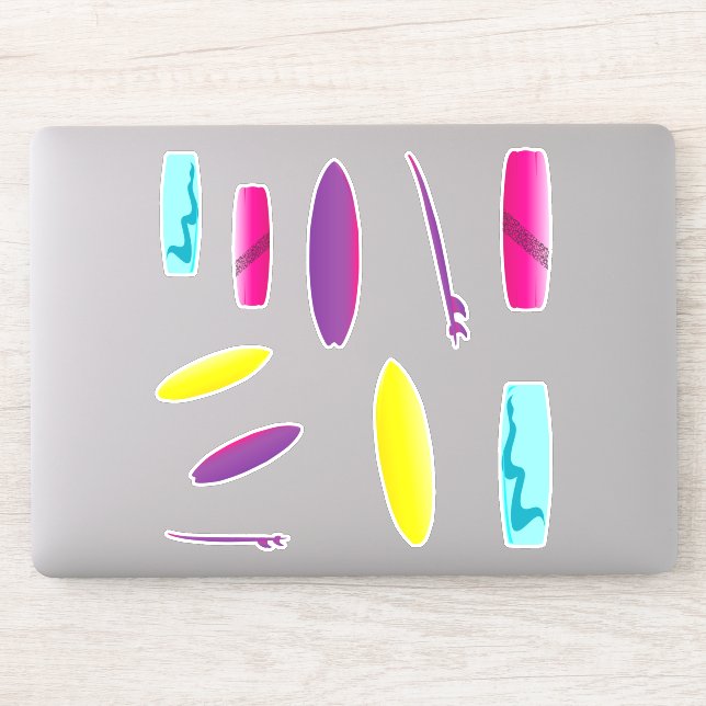 Surfboards Watersport Set Sticker (Computer)