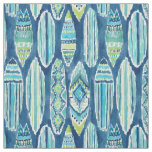 SURFBORTS Watercolor Tiki Surfboard Pattern Fabric