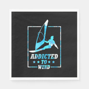 Surfer Addicted To Wind Napkins
