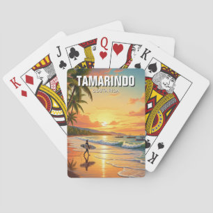 Surfer at Tamarindo Costa Rica Poker Cards