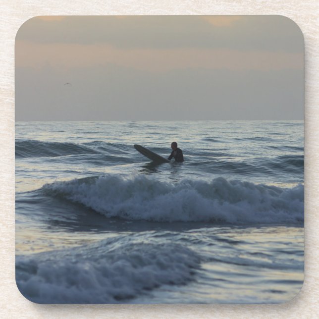 Surfer Awaits Drink Coaster (Front)