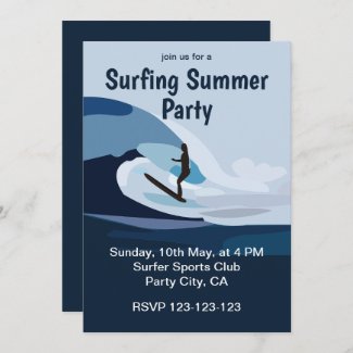 Surfer Beach Surfing Summer Party