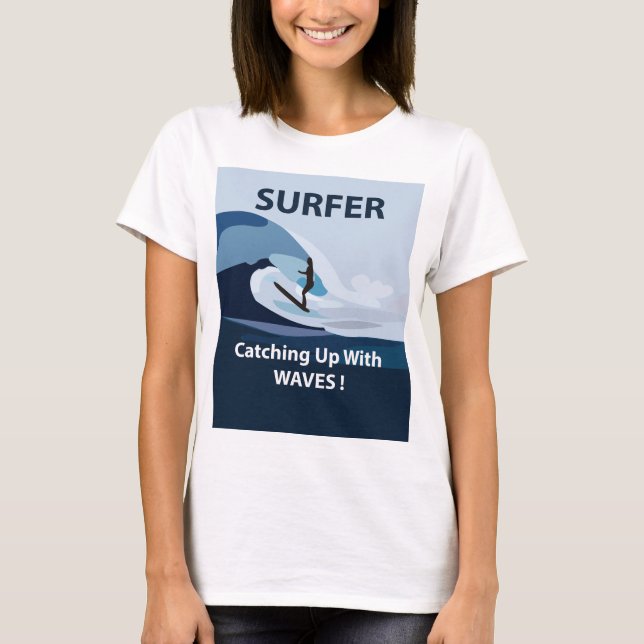 Surfer Beach Surfing T-Shirt (Front)