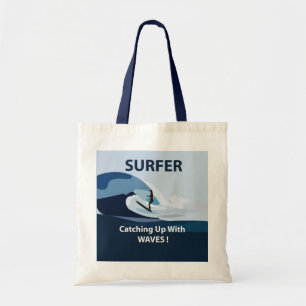 Surfer Beach Surfing  Tote Bag
